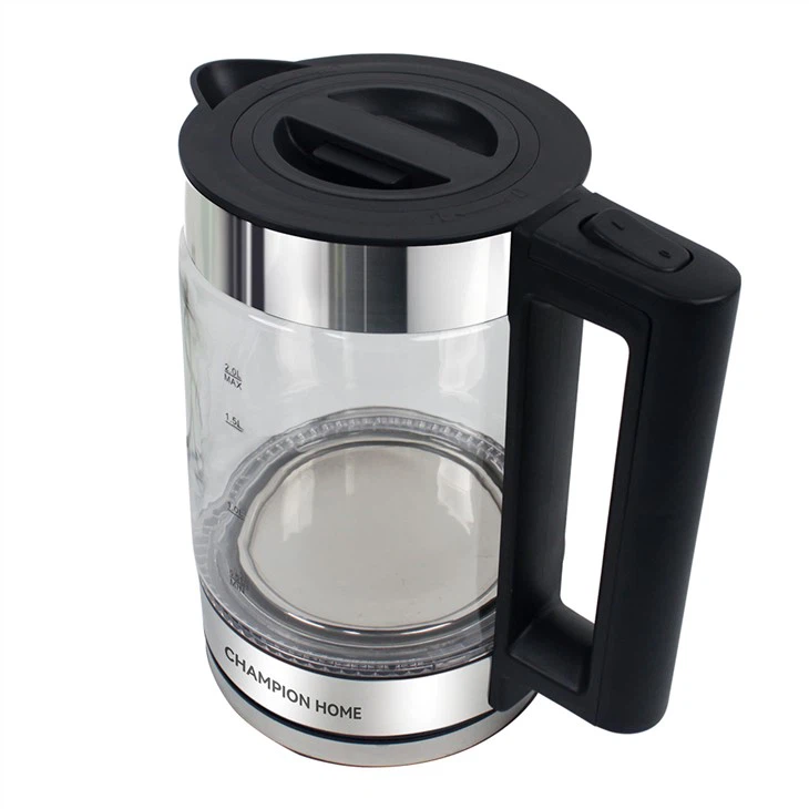 Stakleni čajnik crni