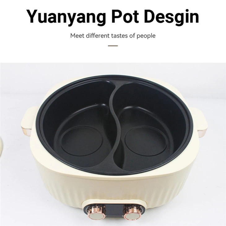 Yuanyang Pot Design 6L Electric Cooking Pot